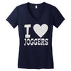 i love jogging Women's V-Neck T-Shirt