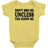 don't bro me unless you know me funny geek nerd tv bar party tee shirt Baby Onesie