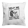 help me stack overflow youre myo nly hope Throw Pillow