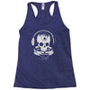 astronaut skull Racerback Tank