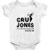 pulling rad back flips since '86 Baby Onesie