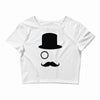 moustache gentleman Crop Top
