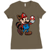 vintage plumber Ladies Fitted T-Shirt