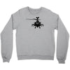 military attach helicopter gunship Crewneck Sweatshirt