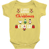 first grade christmas crew Baby Bodysuit