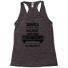driver picks the music passenger shuts his cakehole Racerback Tank
