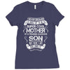 Super Cool Mother Of A Freaking Awesome Son Ladies Fitted T-Shirt