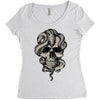 skull snake Women's Triblend Scoop T-shirt