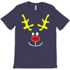reindeer face novelty christmas T-Shirt