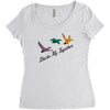 ducks fly together Women's Triblend Scoop T-shirt