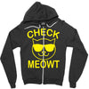 check meowti Zipper Hoodie