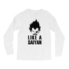 like a saiyan Long Sleeve Shirts