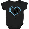 Baby Boy with Heart Any Name Customized Baby Bodysuit