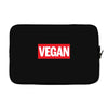marvel logo parody vegan Laptop sleeve