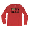 i love my soldier regular camouflage Long Sleeve Shirts