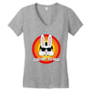 too hip to hop   bunny easter Women's V-Neck T-Shirt