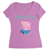 peppa pig brother pig Women's Triblend Scoop T-shirt