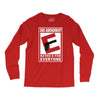 second amendment rated e for everyone Long Sleeve Shirts