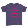 queens are born in march Youth Tee