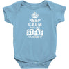 Keep Calm And Let Steve Handle It Baby Onesie