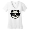 cool panda Women's V-Neck T-Shirt
