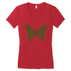 liver cancer butterfly Women's V-Neck T-Shirt