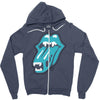 rolling alien Zipper Hoodie