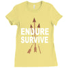 endure and survive Ladies Fitted T-Shirt