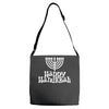 happy hanukkah Adjustable Strap Totes