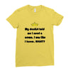 dentist crown Ladies Fitted T-Shirt