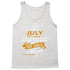 I'm a july woman I was born with my heart Tank Top