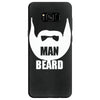 man beard funny mens Samsung Galaxy S8 Case