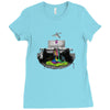 MAN IN RAINBOW Ladies Fitted T-Shirt