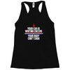 your ego is writing checks boyfriend Racerback Tank