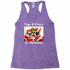 pug dog christmas Racerback Tank