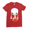 skull bunny Ladies Fitted T-Shirt