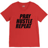 pray hustle repeat V-Neck Tee
