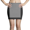 optical illusion skull, ideal gift or birthday present. Mini Skirts