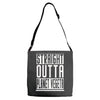 straight outta planet vegeta Adjustable Strap Totes