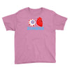 i heart zombies scary eye bloody heart halloween Youth Tee