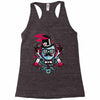 mr topstache vs jthree Racerback Tank