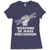 weapons of mass percussion Ladies Fitted T-Shirt