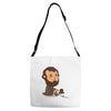 abraham play the game Adjustable Strap Totes