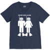 never dive alone scuba diving V-Neck Tee