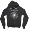 You are Here Zipper Hoodie