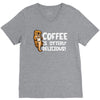 otter coffee V-Neck Tee
