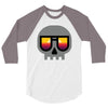 sunset skull 3/4 Sleeve Shirt