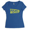 retro back to the future Women's Triblend Scoop T-shirt