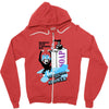 monkey have a shower wet Zipper Hoodie