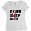 Never Sleep Again Women's Triblend Scoop T-shirt